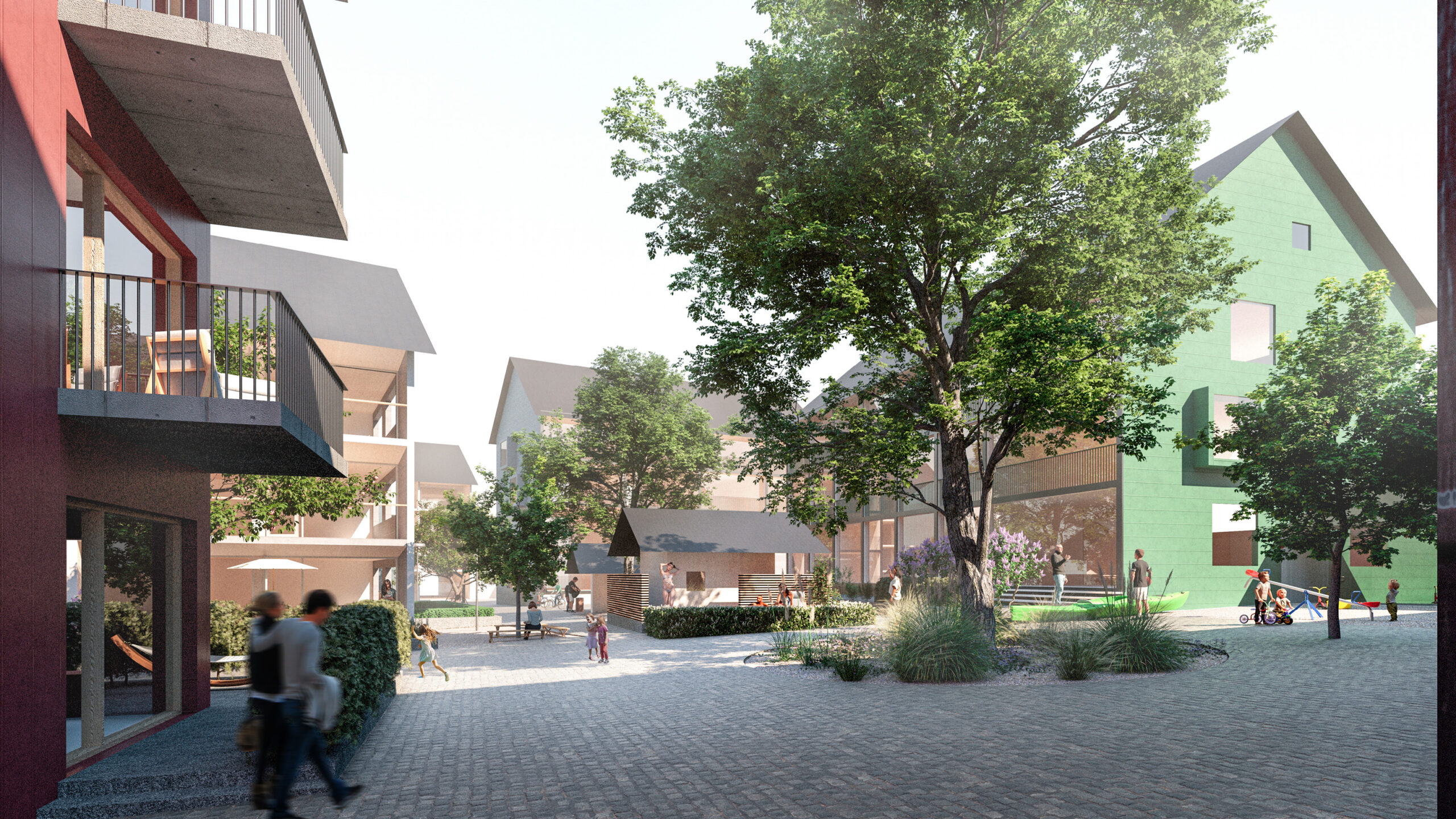 OOPEAA_Ylöjärven Keskusta_08_Osa-alue 1_Courtyard Scene