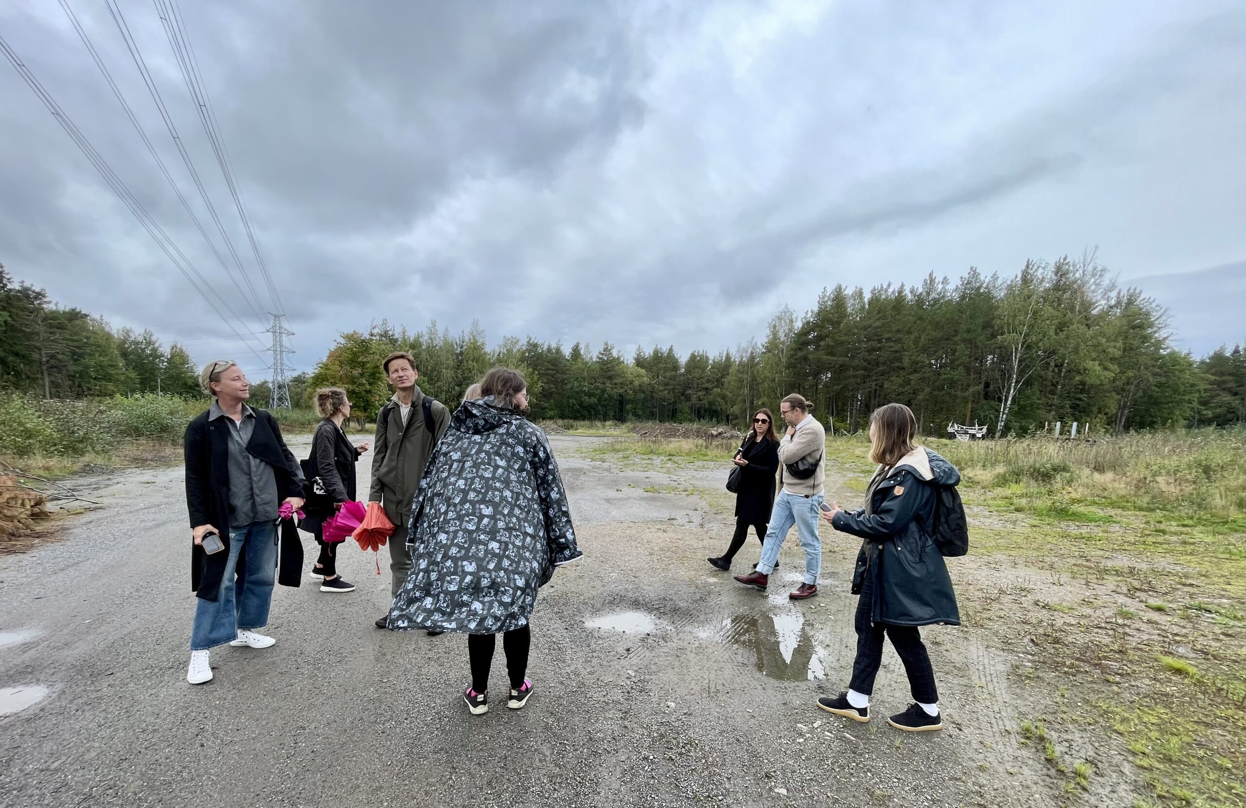 The Europan 17 Finland jury visiting the competition site on the Eastern Island in Helsinki