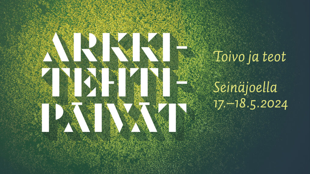 Banner: Arkkitehtipäivät, Toivo jaa teot