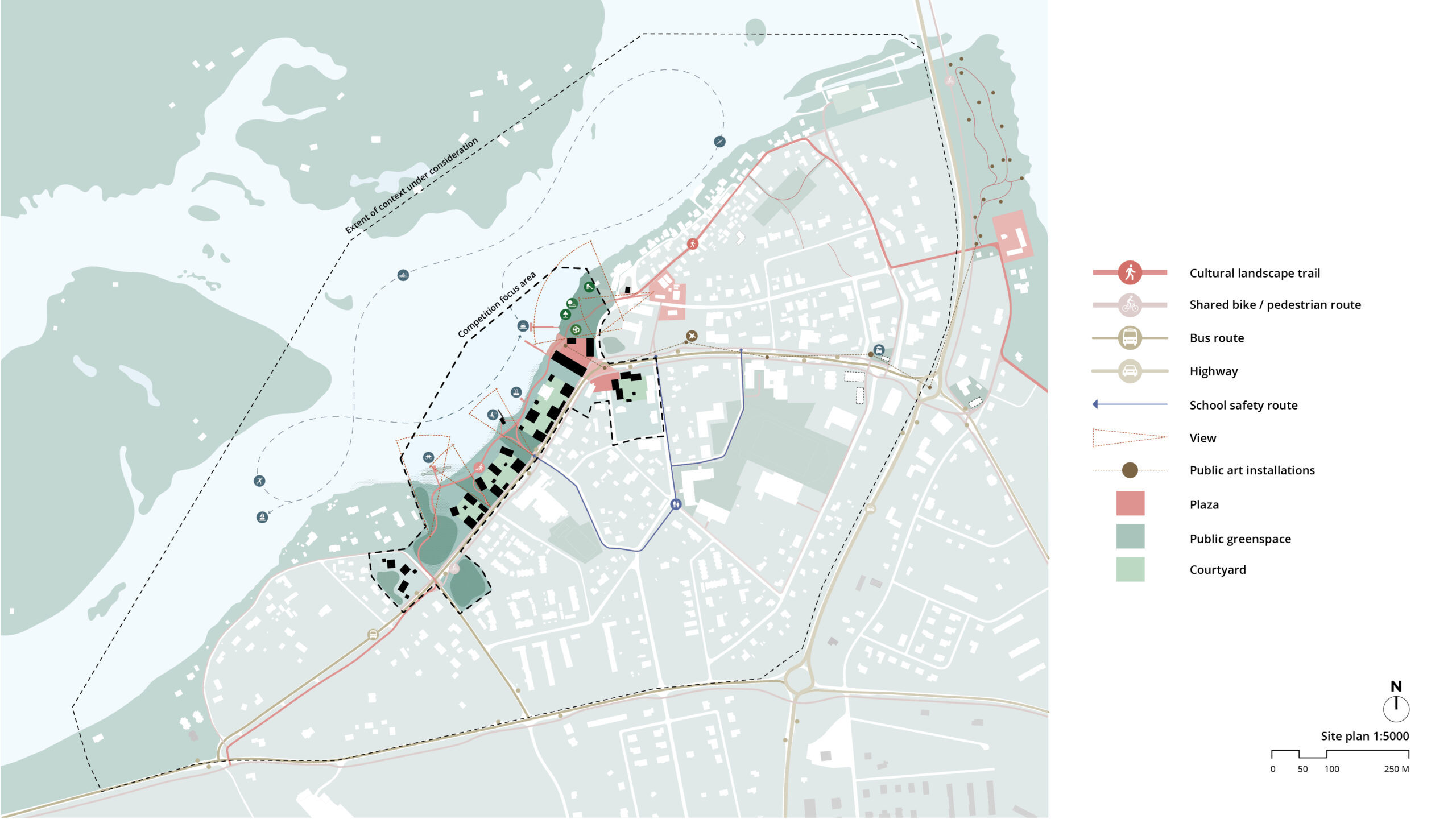 OOPEAA_Iin keskusta kilpailu_3_Site plan 1.5000