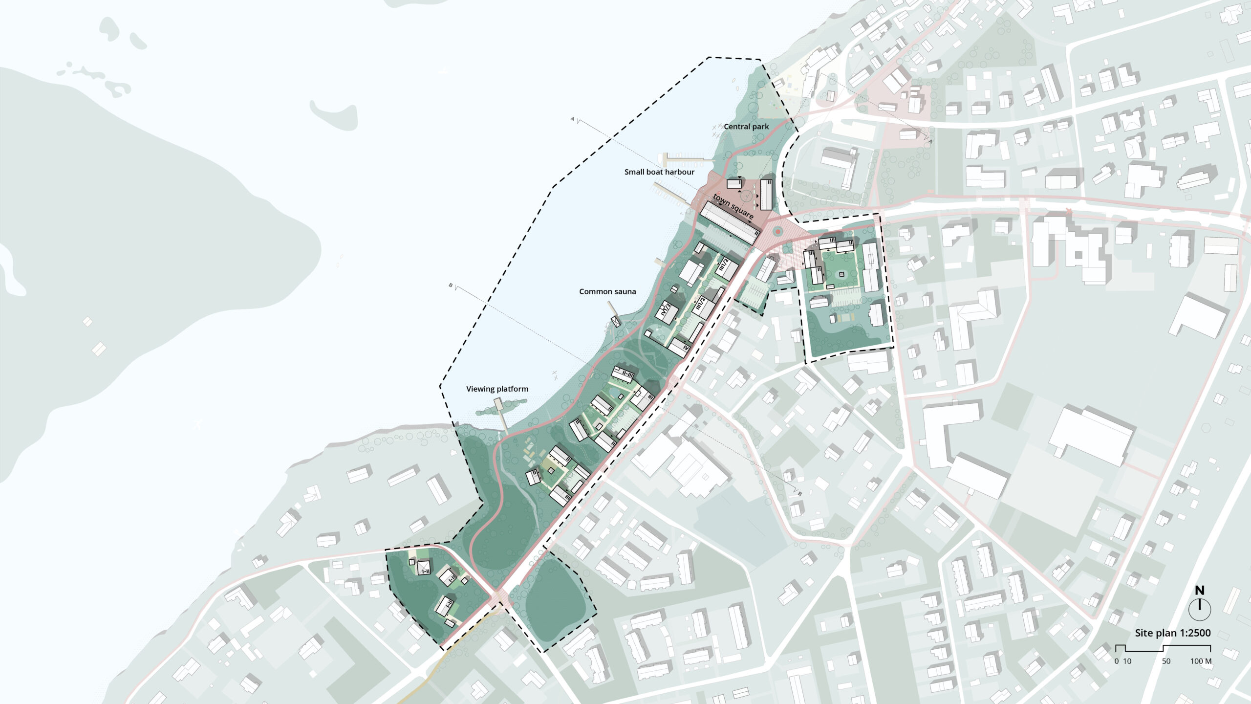 Competition proposal Punah'Ii'lkka for the municipal center of Ii