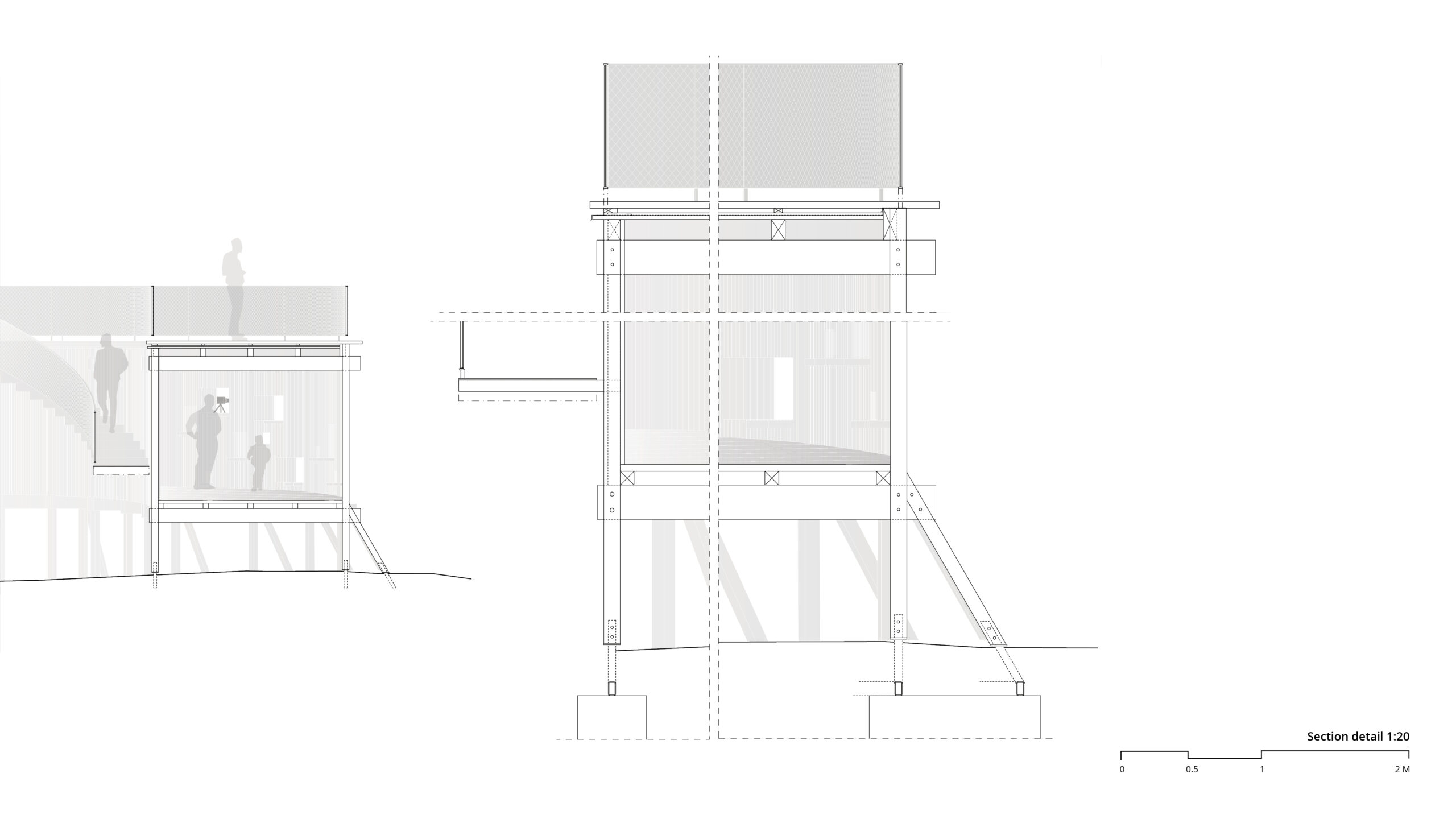 OOPEAA_Lintutorni Liminganlahti_9_Section detail 1.20