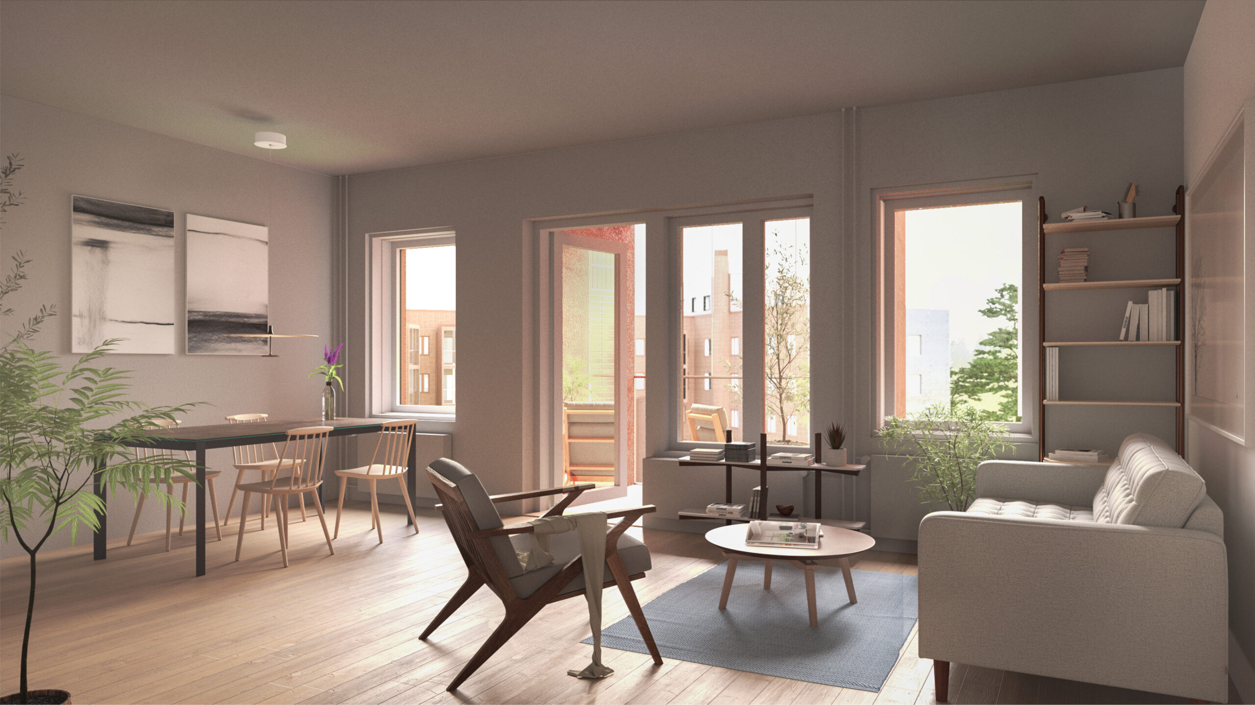 OOPEAA_PR_Heka Kruununvuorenranta_11_Apartment view 1 V2