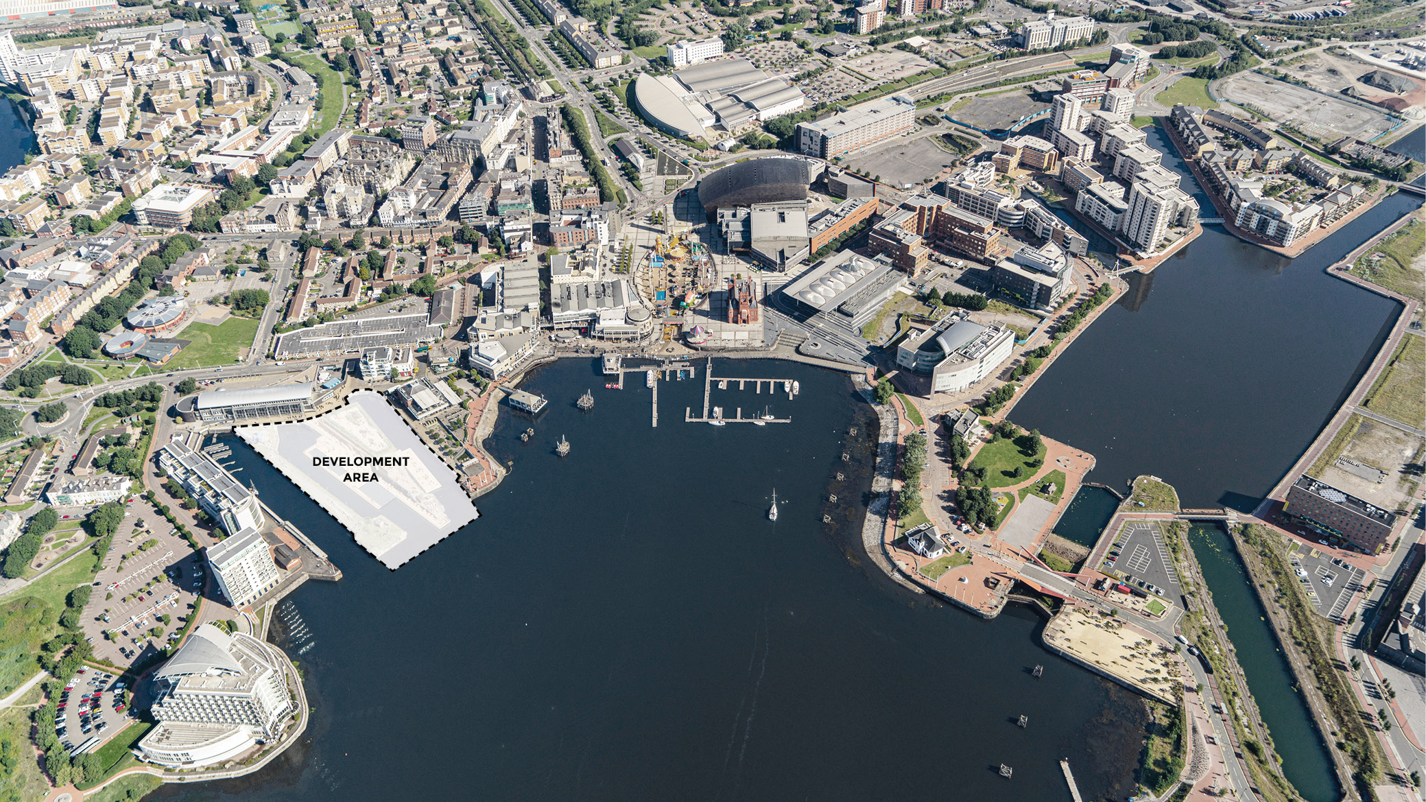 OOPEAA_PR_Allas Cardiff_1_aerial view location